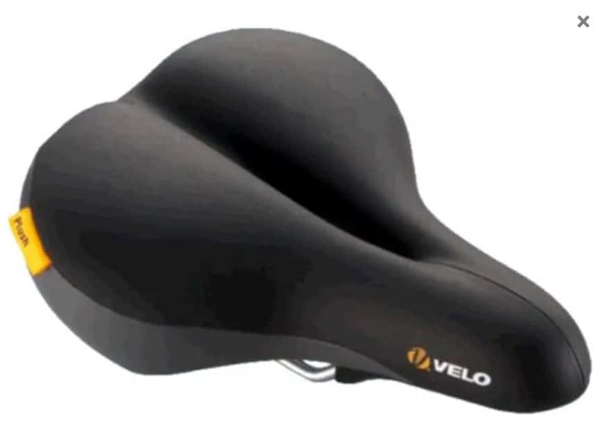 Featured image for “Velo - Saddle - Velo Plush, 272mm x 213mm, Phat O, Deep Cushion comfort, upright, relaxed riding position, Weight: 663g”